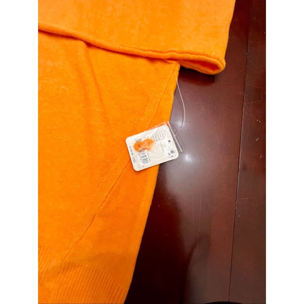 Free People Luna Pullover  oversized sweater, Bright Marigold, NWT - Picture 6 of 7